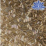 Zdjęcie - Koraliki TOHO Bugle 3mm Gold-Lined Rainbow Crystal